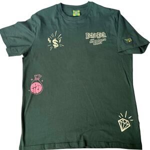 Richie Rich x Shoe Palace "Wonderful Wallet" Grpahic Tee Men's Large Green